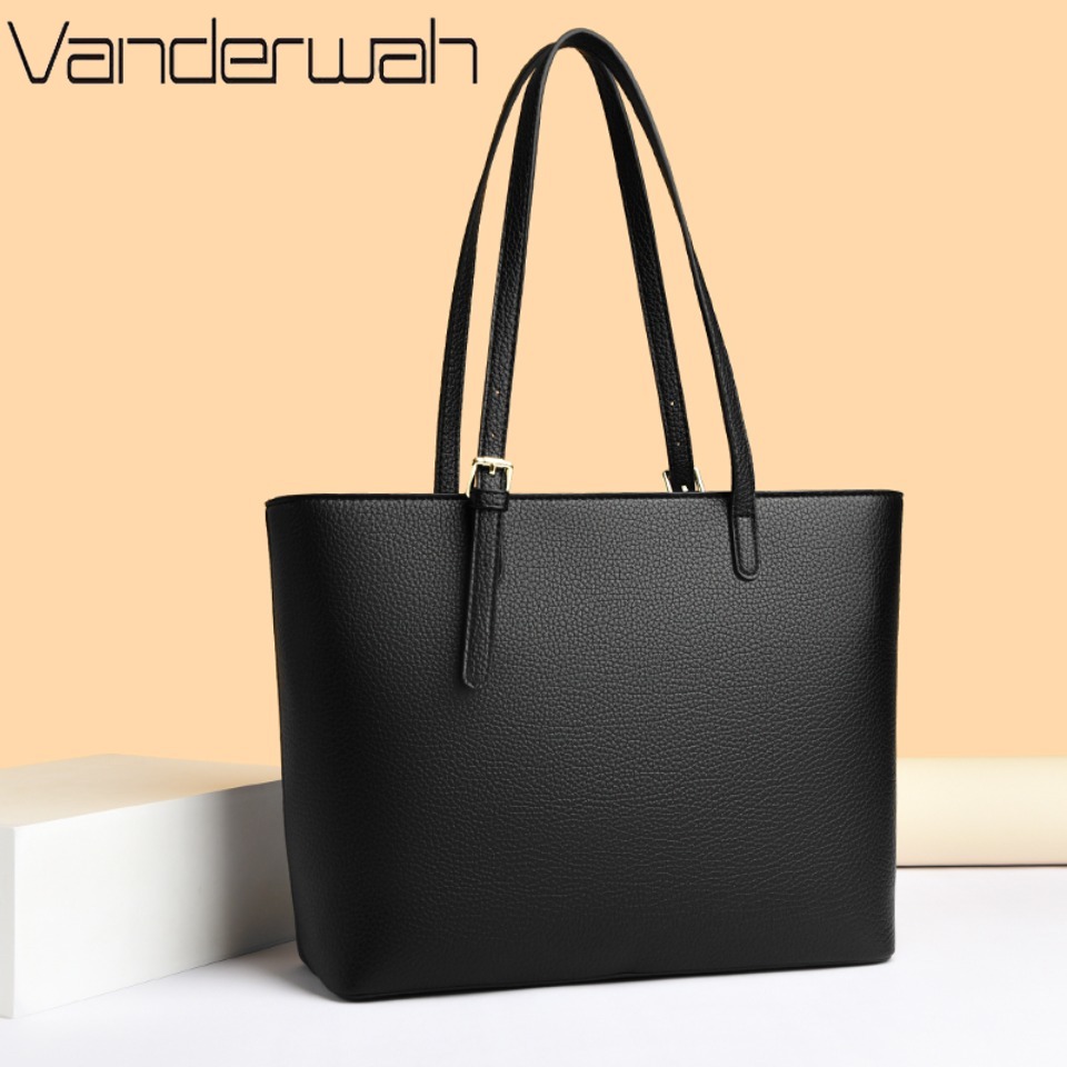 Women Bags On Sale - กระเป๋าสะพายไหล่ผู้หญิงสีพื้น หนังนิ่ม กระเป๋าถือผู้หญิง ความจุมาก กระเป๋าโท้ทลำลอง กระเป๋าถือหูหิ้วสุดหรู