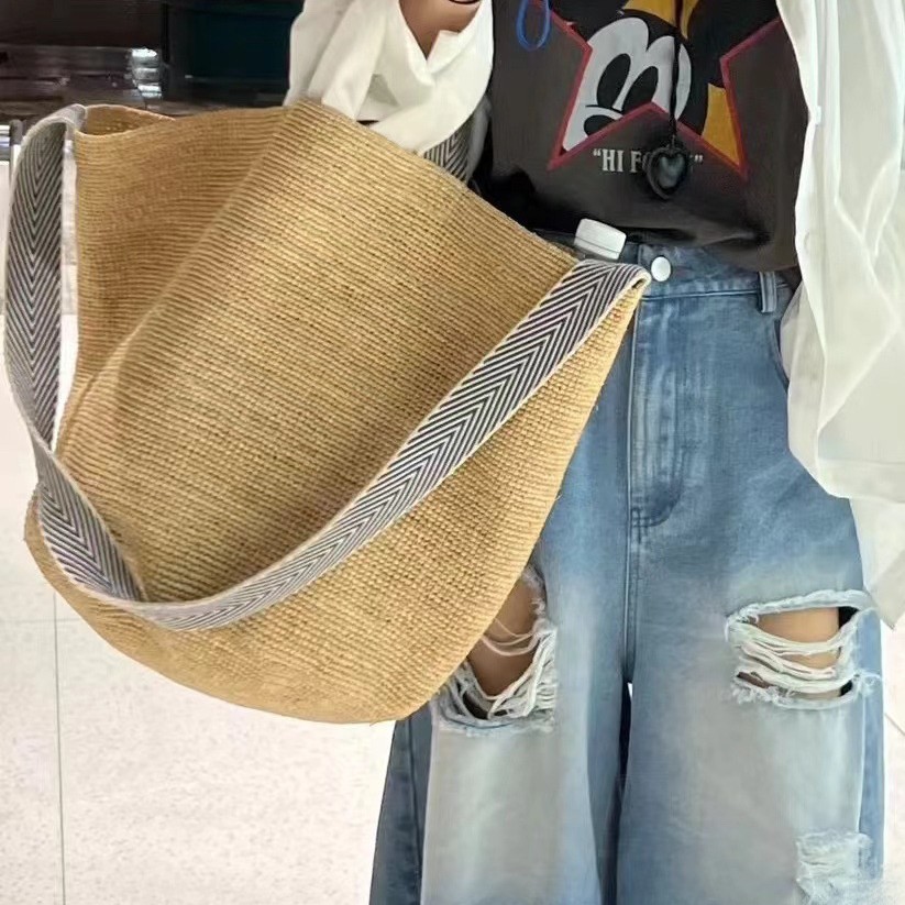ฤดูร้อน Raffia Straw กระเป๋าขน - Women'S Raffia Bags บทวิจารณ์และราคา