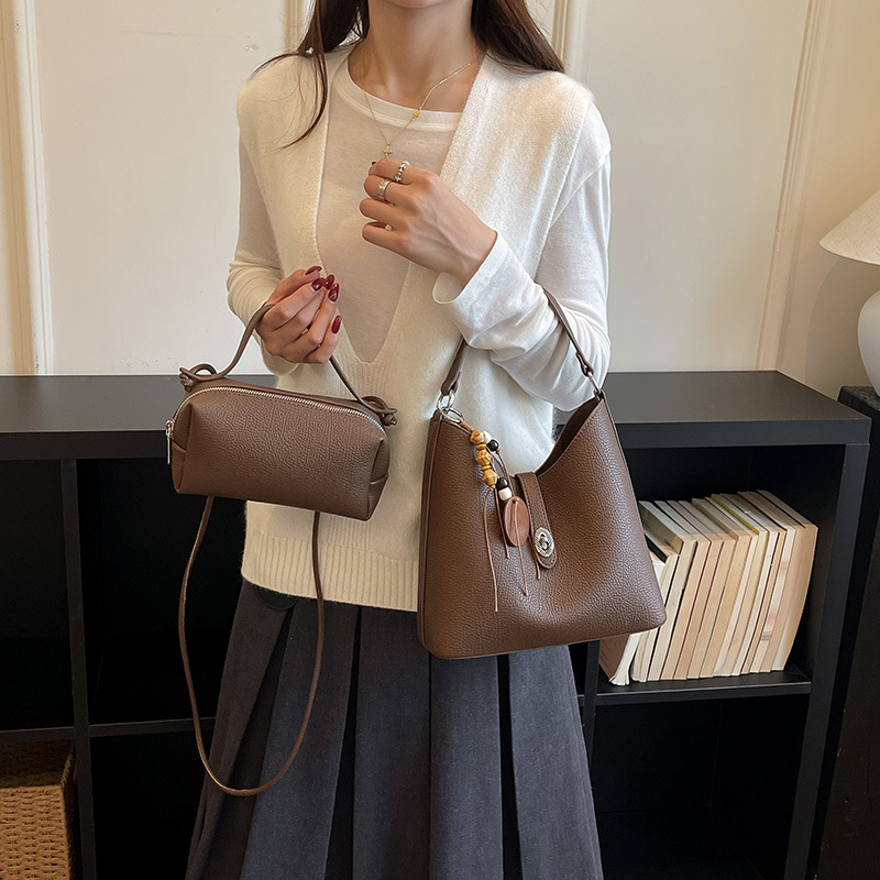 กระเป๋าถือวินเทจทรงถังแบบคอมโพ - Women'S Bags Handbags บทวิจารณ์และราคา