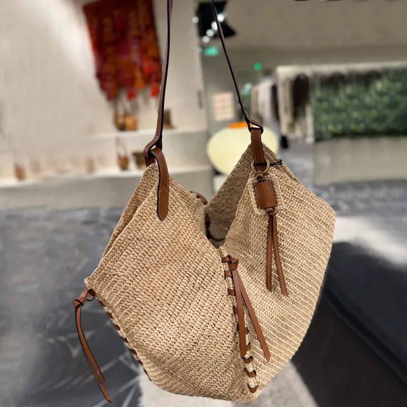 Lafite ฟาง Handmade ทอฟางกระเป - Women'S Raffia Bags บทวิจารณ์และราคา